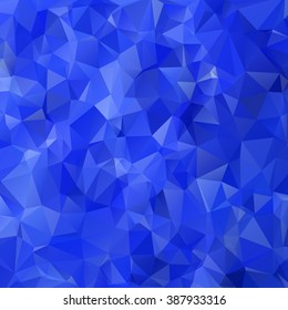 Blue White Polygonal Mosaic Background