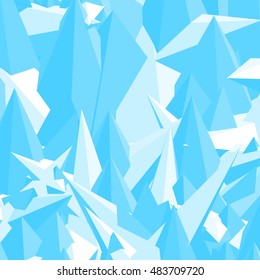 Blue and white polygonal mosaic background. 3D vector illustration.