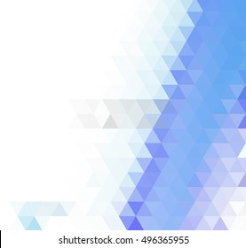 Blue White Polygonal Mosaic Background, Vector illustration, Creative Business Design Templates