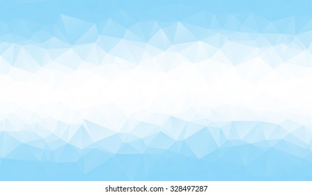 blue and white polypolygonal background