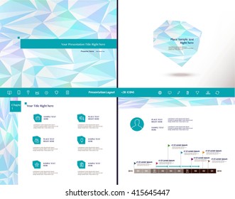 Blue and white presentation template Infographic icon elements set for brochure flyer leaflet marketing advertising