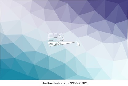 Blue white purple Polygonal Mosaic Background, Vector illustration, Creative Business Design Templates
