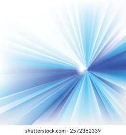 Blue White Rays Background Template