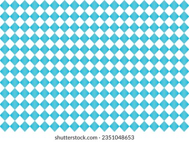 Blue and white rhombus design, blue gradient tones