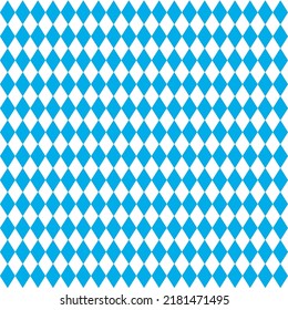 Blue and white rhombus pattern, fashion.
Oktober fest traditional pattern