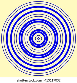 Blue white round abstract vortex background. Hypnotic spiral wallpaper. Vector illustration