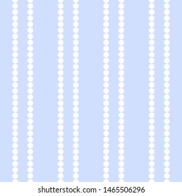 Blue and white round eyelets simple embroidery, seamless pattern, vector background