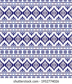 blue and white royal pattern, Seamless baroque background Islamic classic style, vintage damask elements for design texture, silk, fabric,floor and wall, Abstract Orient wallpaper decor vector