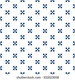 Color azul y blanco sin fisuras florales. ilustración vectorial.