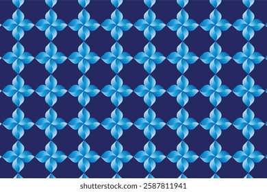 blue and white seamless pattern