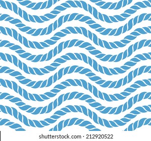 blue and white seamless pattern from marine ropes. eps8