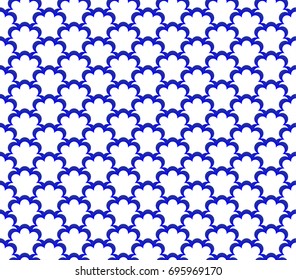 blue and white seamless pattern vector , abstract background 