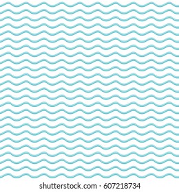 blue and white seamless pattern with waves