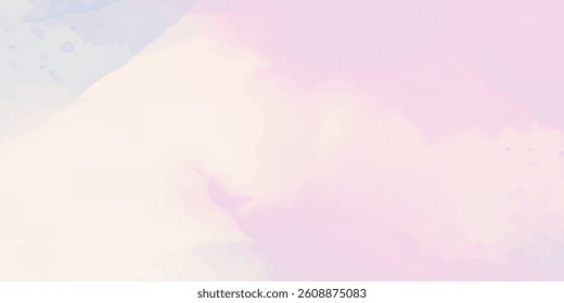 Blue and White Serenity: Abstract Watercolor Composition with Gentle Brush Strokes That Create a Calming and Dreamlike Effect

