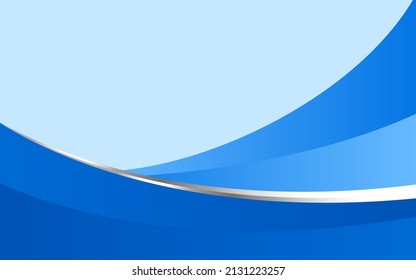 Blue White Shapes Abstract Background
