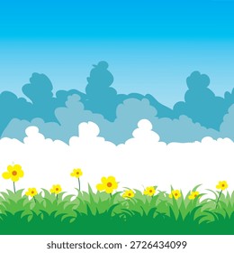 Fondo de cielo azul y blanco