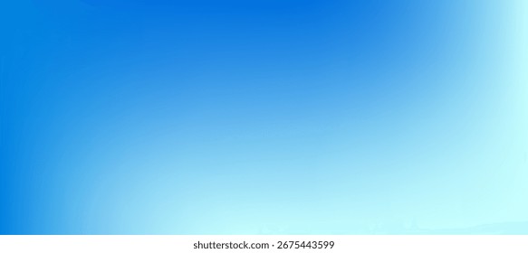 Gradiente de design de céu azul e branco com mistura suave, criando um fundo abstrato calmo e arejado.  