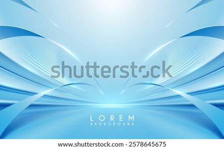 Blue and white soft lines background