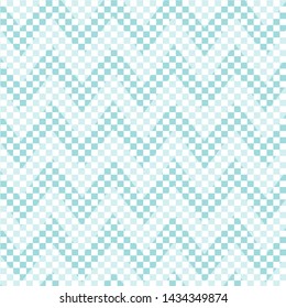 Blue and white square wave bars.