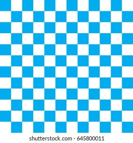 Blue and white squares pattern seamless background. Vector.