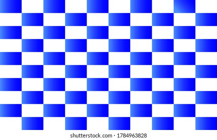 Cuadros blancos y azules sin fisuras. Ilustración vectorial.