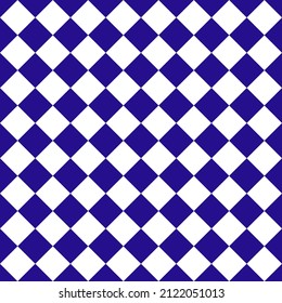 Blue white squares seamless pattern. Vector illustration.	