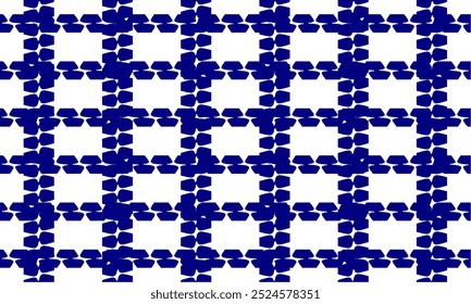 Blue white strip round block zigzag horizontal strip grid, seamless repeat pattern, design for fabric print, vintage wrap paper print, traditional culture patter, block square rectangleh