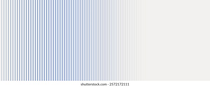 Blue and white striped background with a gradient effect. The background features thin blue lines fading into white, creating a smooth texture. Gradient patterned background vector. Blue background.