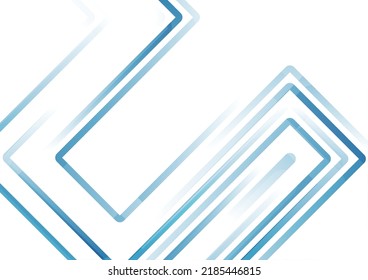 Blue and white stripes abstract minimal background. Geometric tech vector design