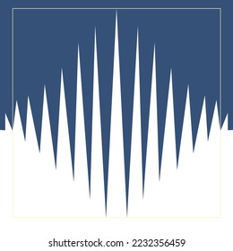 Blue and white stripes seamless zigzag pattern. Abstract background