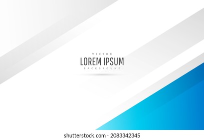 blue white stylish business template