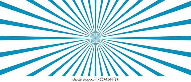 Blau-weißer Sunburst-Hintergrund eps 10.