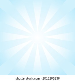 Blue and white Sunburst Pattern Background. Rays. Sunburst background. Vector illustration. Blue and white radial background.