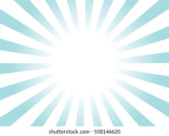 blue and white Sunburst Pattern. Sunburst background.  Vector illustration.