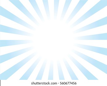 blue and white Sunburst Pattern. Sunburst background.  Vector illustration.