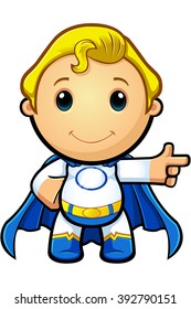 Blue And White Super Boy