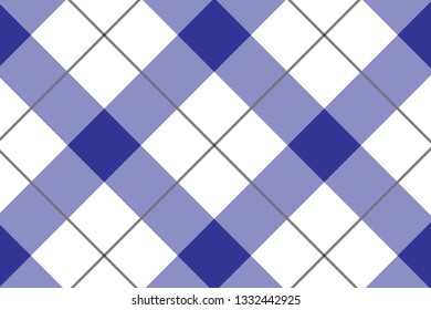 Blue and white tablecloth pattern.Texture for : plaid, tablecloths, clothes, shirts, dresses, paper, bedding, blankets, quilts and other textile products. Vector illustration. - Vector