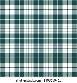 Blue and White Tartan Plaid Pattern. Traditional Scottish check textile backgrounds.