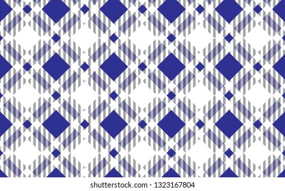 blue and white tartan plaid pattern.Texture for : plaid, tablecloths, clothes, shirts, dresses, paper, bedding, blankets, quilts and other textile products. Vector illustration. - Vector