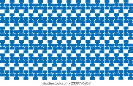 blue and white tiles, retro vintage blue block dot continue as vertical strip seamless repeat pattern design for fabric printing, two tone background