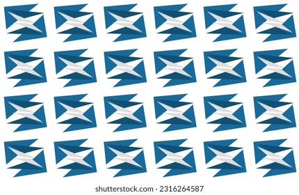 estilo de bloque abstracto de estrella de triángulo azul y blanco sobre fondo blanco sin inconvenientes y diseño de imagen resistente para impresión de tela o papel tapiz 