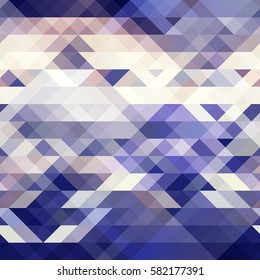 Blue and white triangle texture. Vector illustration.