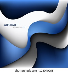 blue and white vector background curve brochure banner artistic for 3d modern web design