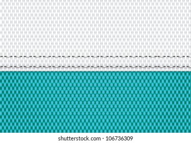 Blue and white vector fabric textile background