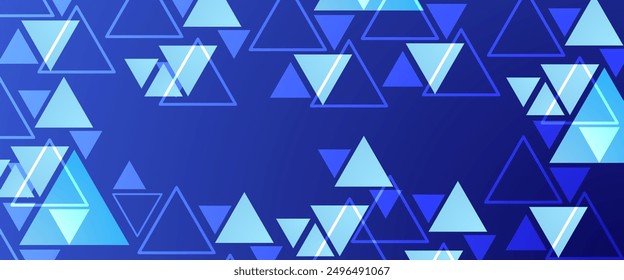 Blue and white vector minimalist simple abstract geometric background