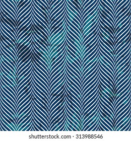 Blue and white vector seamless chevron pattern. For printing on fabric, scrapbooking, gift wrap.