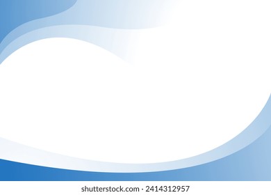 Los vectores azul y blanco ondean el fondo moderno con espacio en blanco para el texto y el mensaje. diseño de concepto	