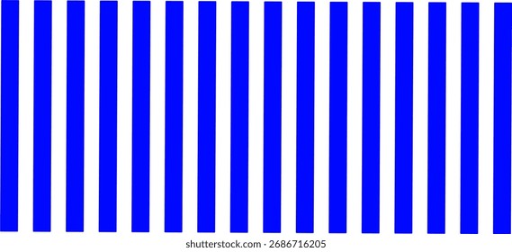Blue and white vertical stripe pattern creating a bold geometric background, minimalist modern design ideal for textiles, wallpaper, and graphic projects.