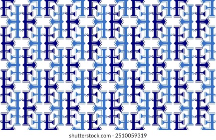 fundo europeu vintage azul e branco, padrão de cerca branco e azul, fundo abstrato azul repete estilo sem emenda, design de imagem repleto para padrão de impressão de tecido, linha de faixa vertical