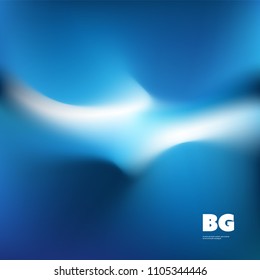 Blue and White Wallpaper, Background, Flyer or Cover Design for Your Business with Abstract Blurred Pattern - Applicable for Reports, Presentations, Placards, Posters - Creative Vector Template